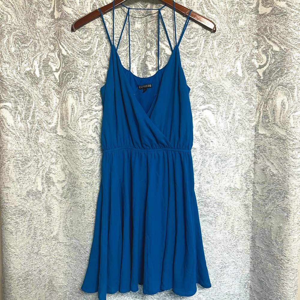 Express blue dress size small